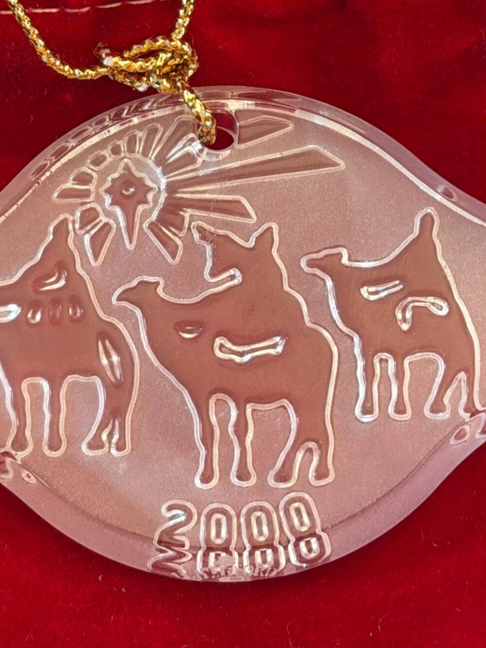 Christmas ornament Waterford crystal Songs of Christmas O Holy Night 2000 AA4305